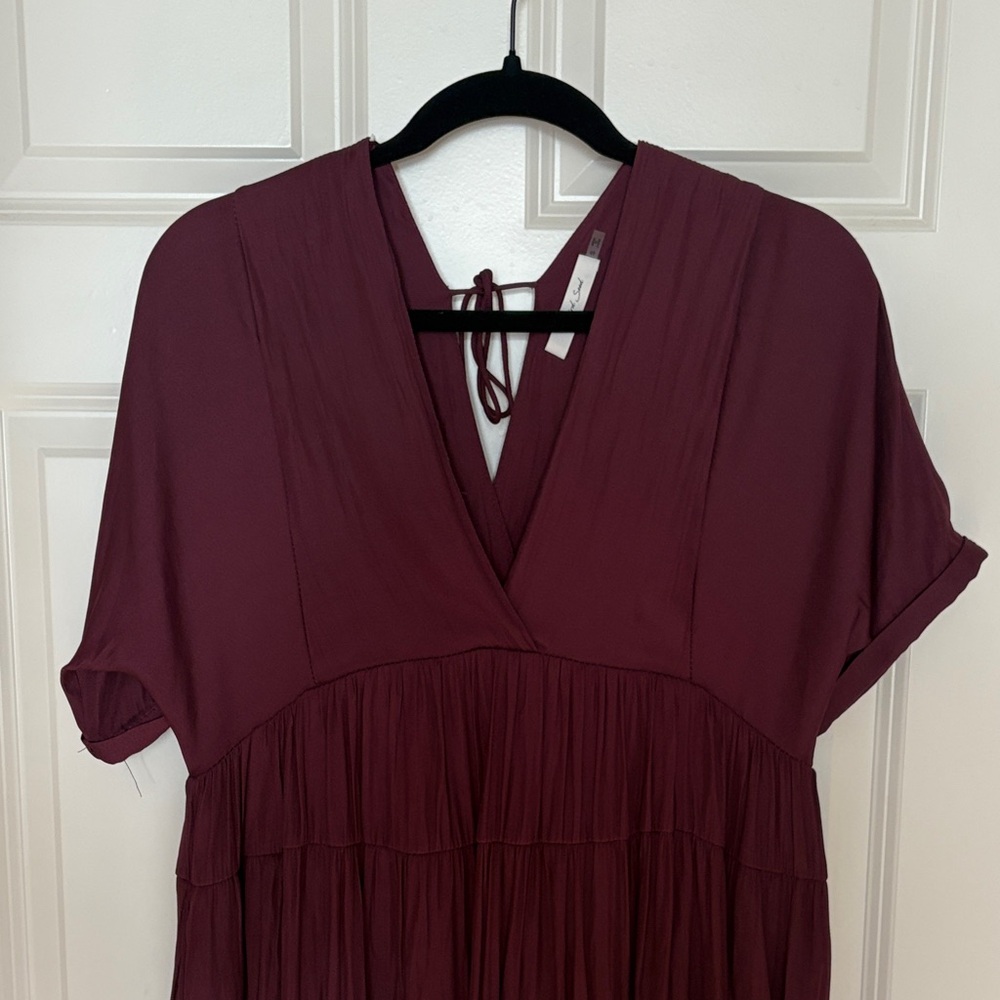 Mustard Seed Deep Purple Tunic Top